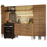 Combo completo de Cocina 261cm Emilly Madesa 07 - Marrón