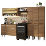 Combo completo de Cocina 261cm Emilly Madesa 08 - Marrón
