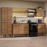 Combo completo de Cocina 293cm Marrón Emilly Madesa 05