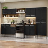 Combo completo de Cocina 293cm Con Bacha de acero inoxidable Emilly Madesa 09