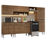 Combo completo de Cocina 293 cm Emilly Marrón 10