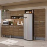 Cocina Compacta 293 cm Emilly Marrón 011