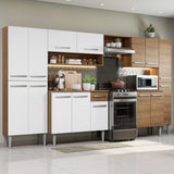 Combo completo de Cocina 325cm Marrón/Blanco Emilly Joy 01