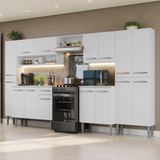 Combo completo de Cocina 325cm Blanco Emilly Madesa 02