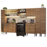 Combo completo de Cocina 325cm Emilly Madesa 05 - Marrón