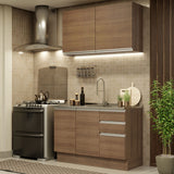 Combo de Cocina 120cm Marrón Glamy Madesa 03