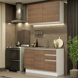 Combo de Cocina Madesa Glamy Sin Mesón De Acero Con 120 Cm