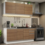 Combo de Cocina Madesa Glamy Sin Mesón De Acero 180 Cm