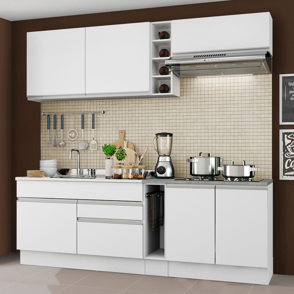 Combo completo de Cocina Modular Madesa Parma 220cm BB 03