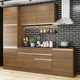 Combo completo de Cocina 240cm Marrón Bari Madesa 01