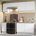 Combo completo de Cocina 240 cm 7 Puertas Sin Mesada Blanco Glamy Madesa 10