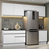 Combo completo de Cocina Glamy Madesa 260cm - Blanco