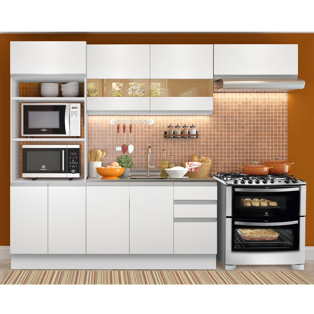 Combo completo de Cocina 270cm Marselha Madesa 01 - Blanco