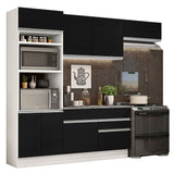 Combo completo de Cocina Madesa Glamy 270cm Blanco/Negro 14