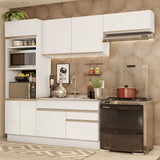 Combo completo de Cocina 270cm Blanco Glamy 15