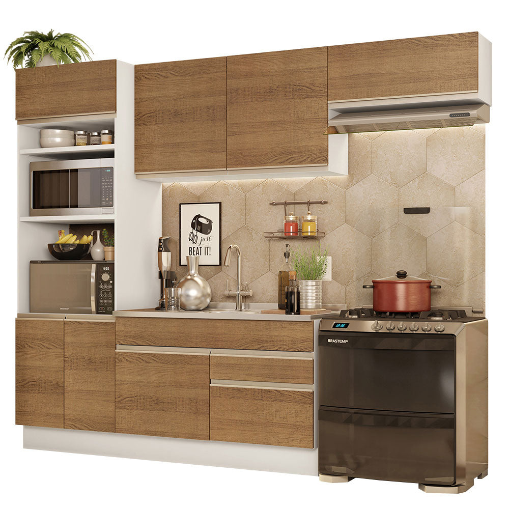 Combo completo de Cocina 270cm Glamy Madesa 15 - Blanco