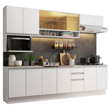 Combo completo de Cocina 280cm Genova Madesa 04 - Blanco