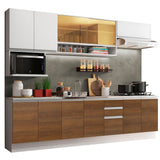 Combo completo de Cocina 280cm Genova Madesa 04 - Blanco