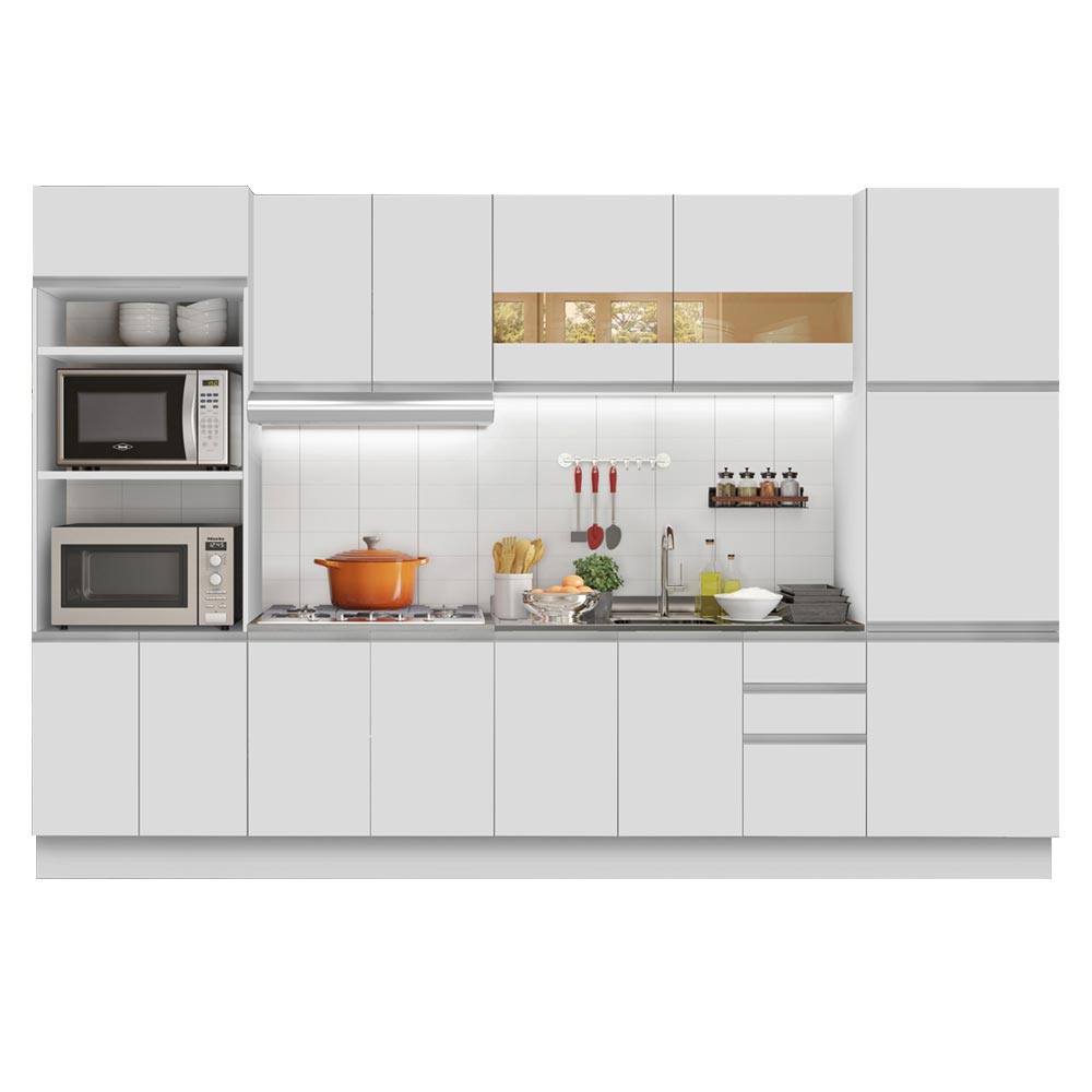 Combo completo de Cocina Madesa 330cm OlimBacha 02