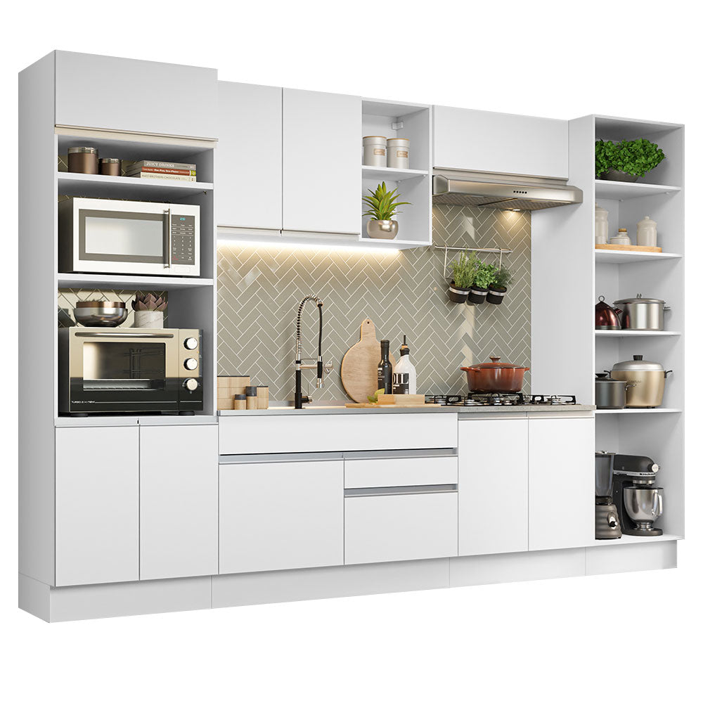 Combo completo de Cocina 330cm Glamy Madesa 03 - Blanco