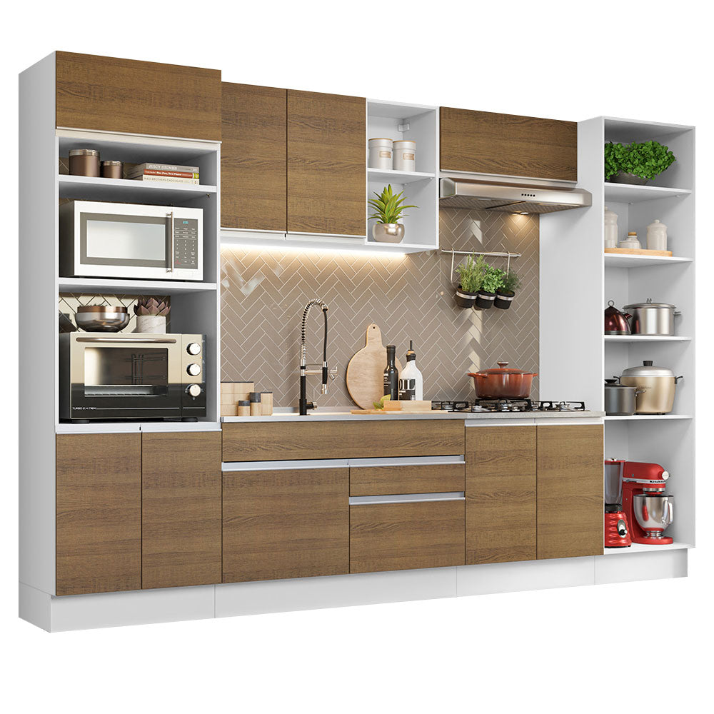 Combo completo de Cocina 330cm Glamy Madesa 03 - Blanco