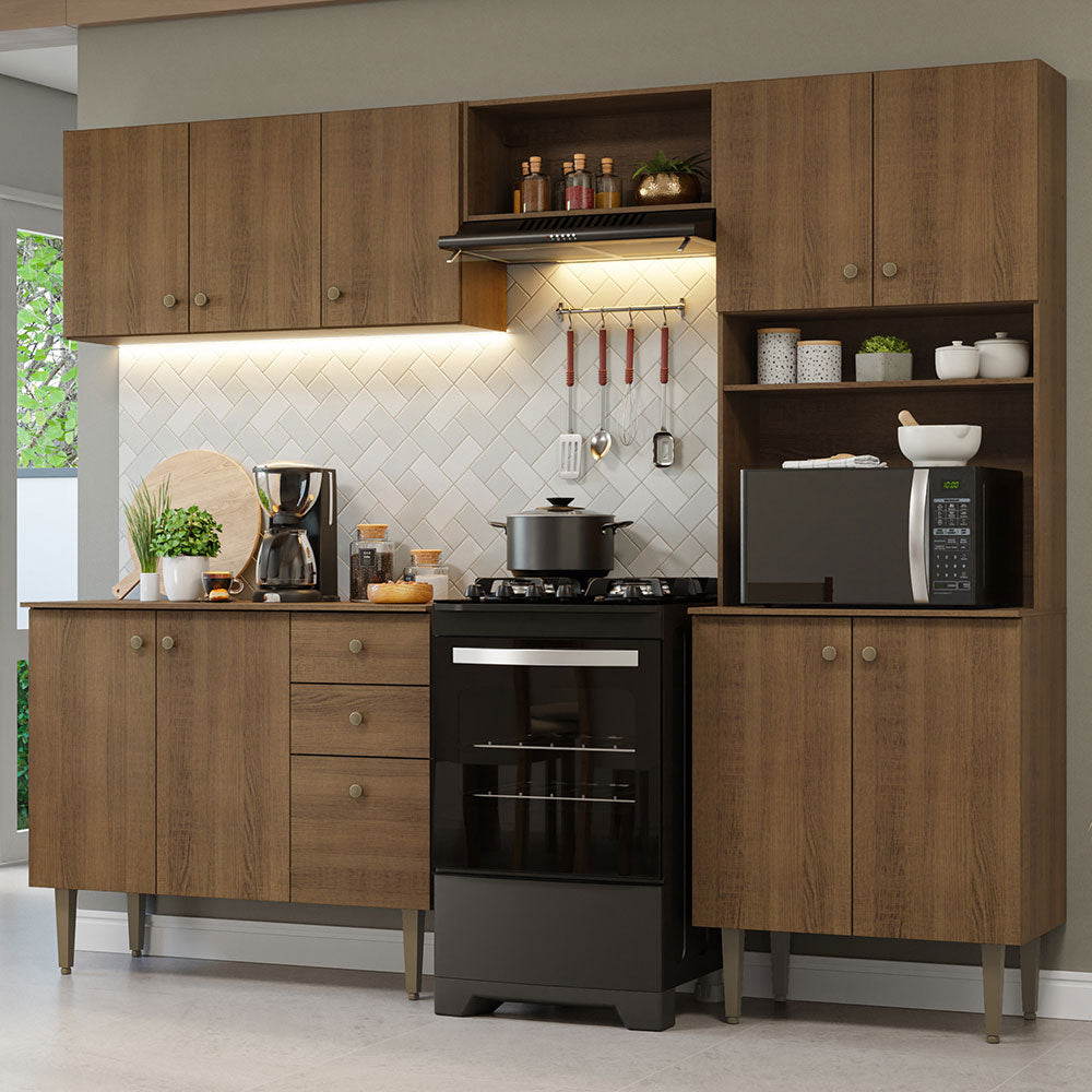 Combo completo de Cocina Madesa Gourmet 235cm MM 01