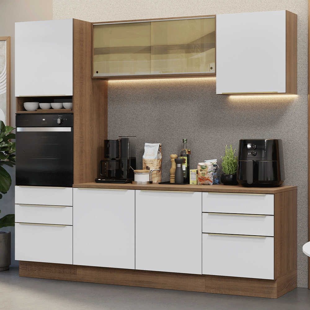 Combo completo de Cocina Madesa Lux 240cm MBV 08