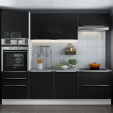 Combo completo de Cocina 260cm Blanco/Negro Lux Madesa 01