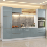 Combo completo de Cocina 320 cm Blanco/Gris Lux Madesa 08