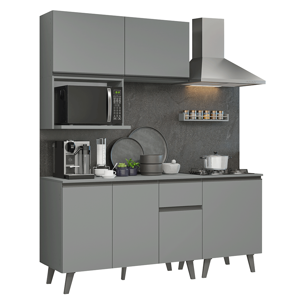 Combo de Cocina 180 cm Gris Nice Madesa 02