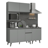 Combo de Cocina 180 cm Gris Nice Madesa 02