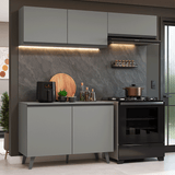 Combo de Cocina 200cm Gris Nice Madesa 01