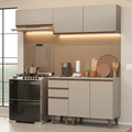 Cocina Compacta 200 cm Crema Nice Madesa