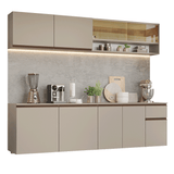 Combo de Cocina 240 cm Sin Patas Nice Crema 05