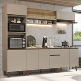 Combo de Cocina 260 cm Con Patas Nice Crema 01