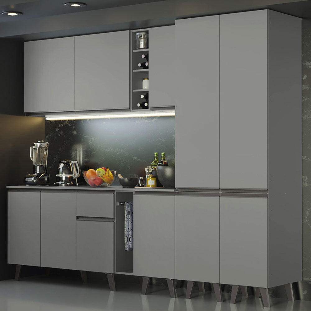 Combo Completo de Cocina 260 cm Gris Nice Madesa 05