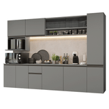 Combo completo de Cocina 280 cm Flotante Gris Nice Madesa 05