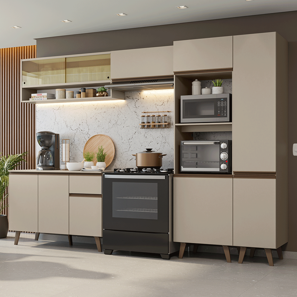 Combo completo de Cocina 300cm Crema Nice 09