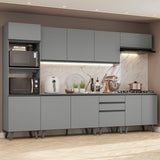 Combo Completo de Cocina 320 cm Gris Nice Madesa 06