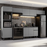Combo Completo de Cocina 340 cm Gris Nice Madesa 01