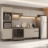 Combo de Cocina 340 cm Con Patas Nice Crema 01