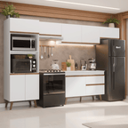 Combo completo de Cocina 330 cm Blanco Pieta Madesa