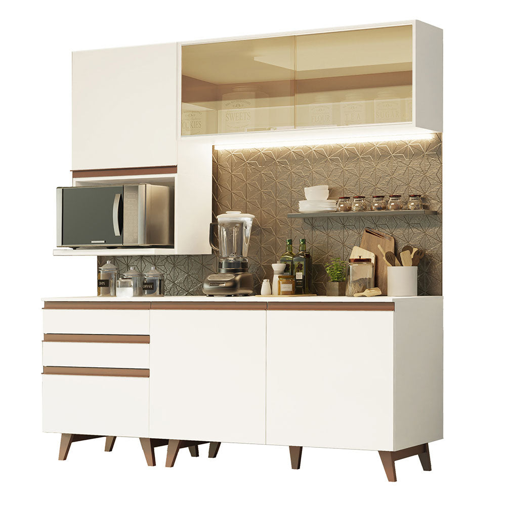Combo de Cocina Compacta 180cm Reims Blanco 02