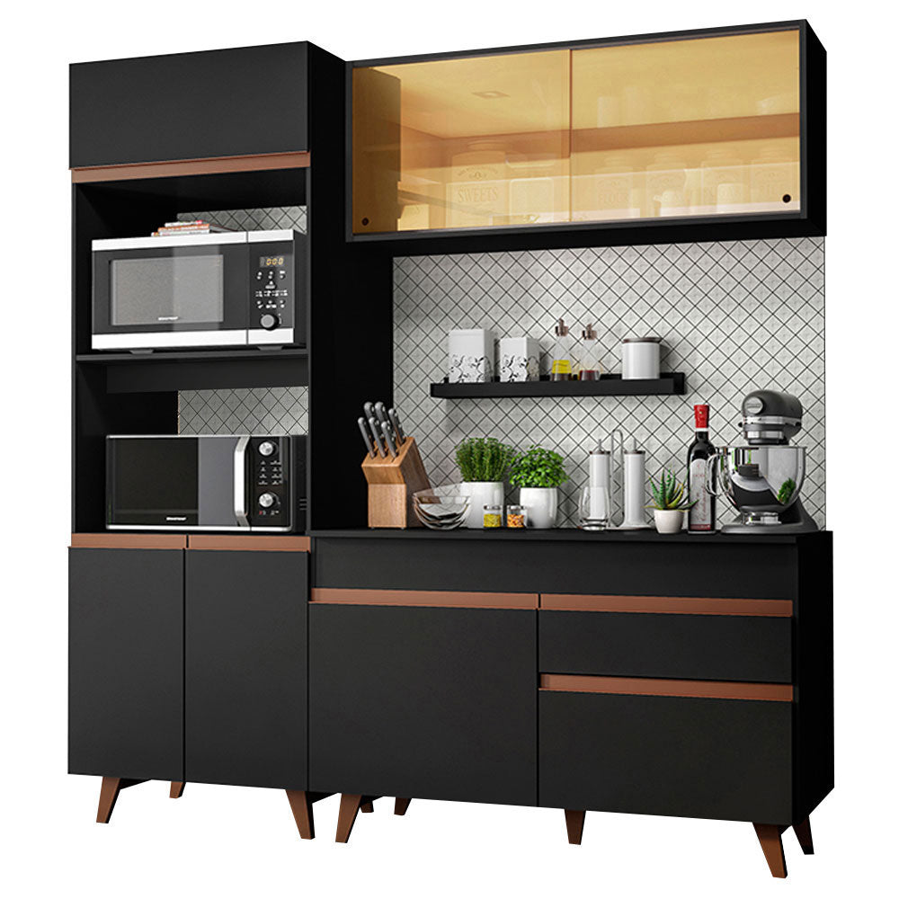 Combo de Cocina Compacta 190cm Reims Negro 02