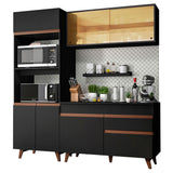 Combo de Cocina Compacta 190cm Reims Negro 02