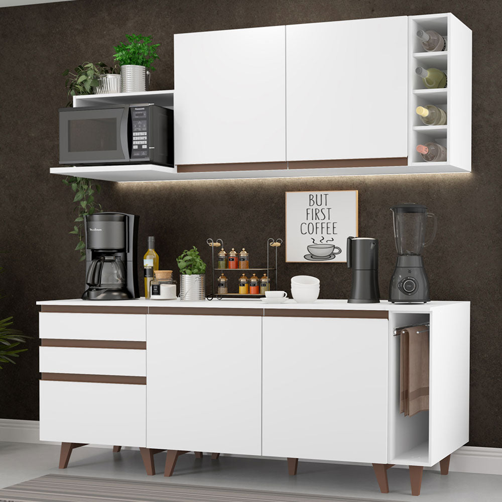Combo de Cocina Madesa Reims 200cm Blanco 01