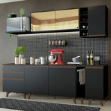Combo completo de Cocina Madesa Reims 235cm NN 01