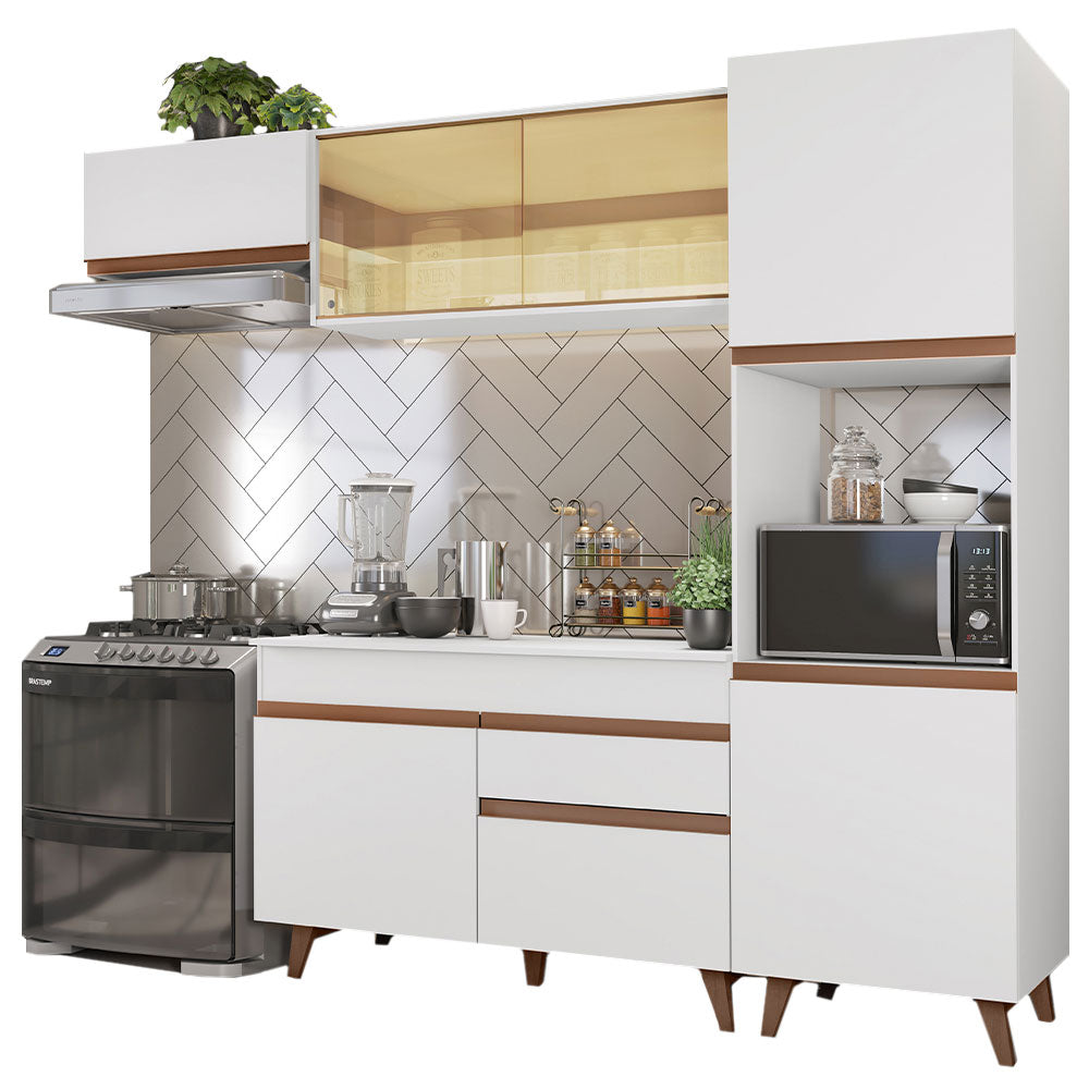 Combo completo de Cocina 250cm Blanco Reims Madesa 03