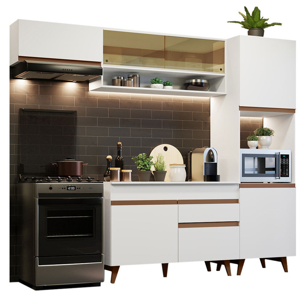 Combo completo de Cocina 250cm Blanco Reims Madesa 04