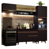 Combo completo de Cocina 250cm Negro Reims Madesa 04